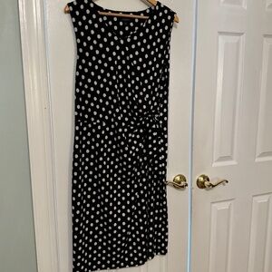 Polka Dot Tie Waist Dress